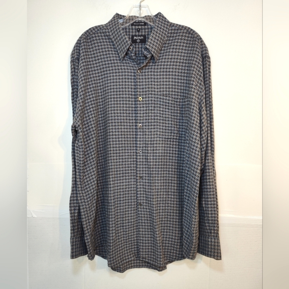 minos Woven in Spain Men's long sleeve shirt size (XL)